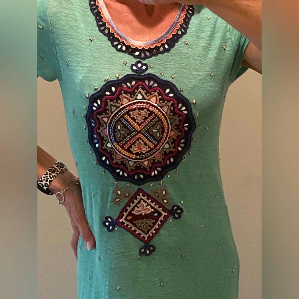 NWT Calypso St Barth Boho Linen Simona Dress - Picture 16 of 16